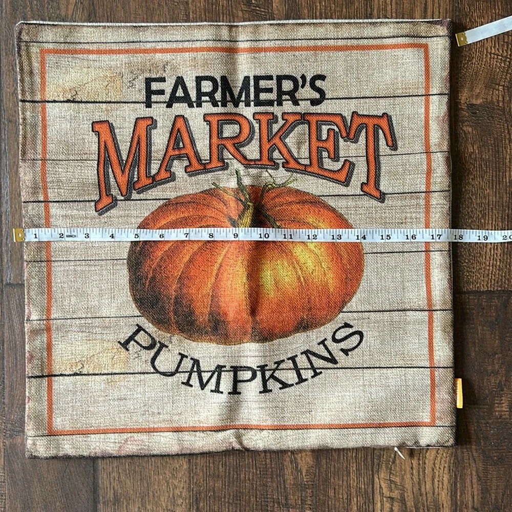 Linkwell Farmers Market Pumpkins Pillow Cover